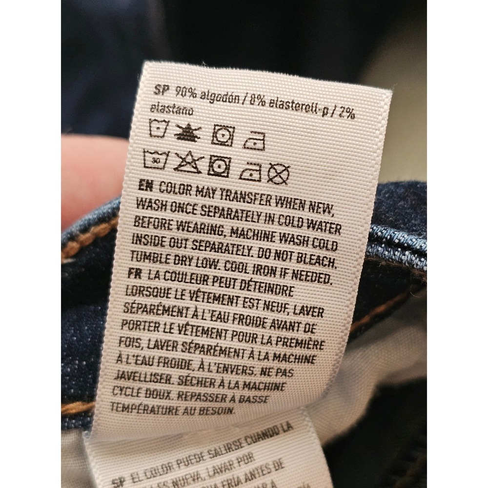 American Eagle Ne(x)t Level Stretch Skinny Jeans Womens 10 Long Dark Wash Denim - Picture 5 of 5